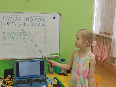 Квадролетопись продолжается...В Д/с48, в гр."Незабудка" квадронавты получили название своей планете, выучили девиз и создали герб, а теперь мы дружно придумываем локации и наполняем их фантастическими деталями. И, конечно же, не забываем об экологии: ребя