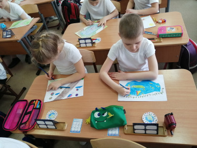 1 класс "Земляне". Создание Квадроземли и символов