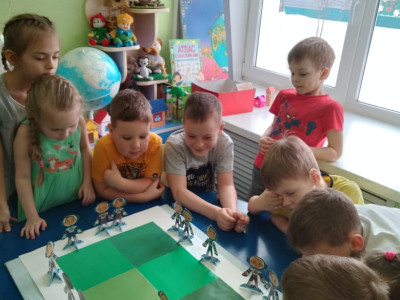 Создание макета "Наша Земля и народ в Квадромире"